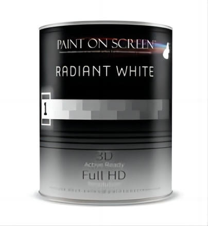 Pintura de recubrimiento de pantalla de proyección en la pantalla Basado en agua y bajo Voc Eco-Friendly White