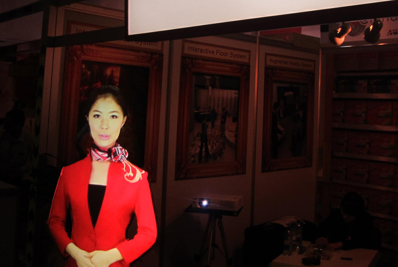 Película profesional de proyección trasera de PVC para maniquí virtual/maniquí presentador