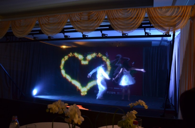 Pepper Ghost 3D Proyección de proyección holograma Holograma en vivo para gran escenario