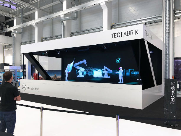 Alta transmitancia de 6 m de ancho Foil de proyección de holograma para exposiciones interiores